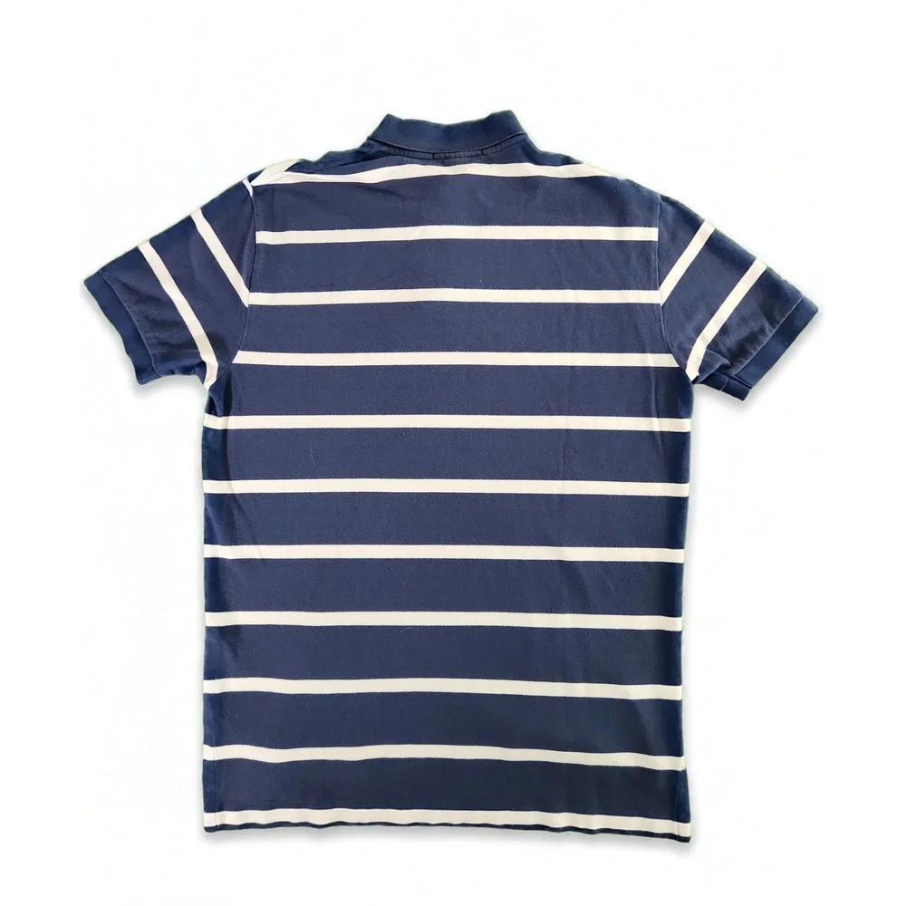 Polo Ralph Lauren Mens Large Striped Polo Shirt 100% Cotton Preppy Golf Top